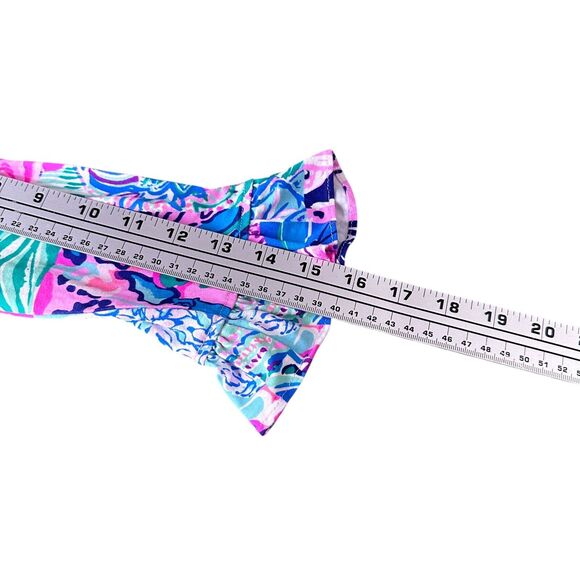 Lilly Pulitzer Sophie Shift Dress Girls XL 12-14 Pink Blue Patch To Match Rayon - Picture 8 of 9